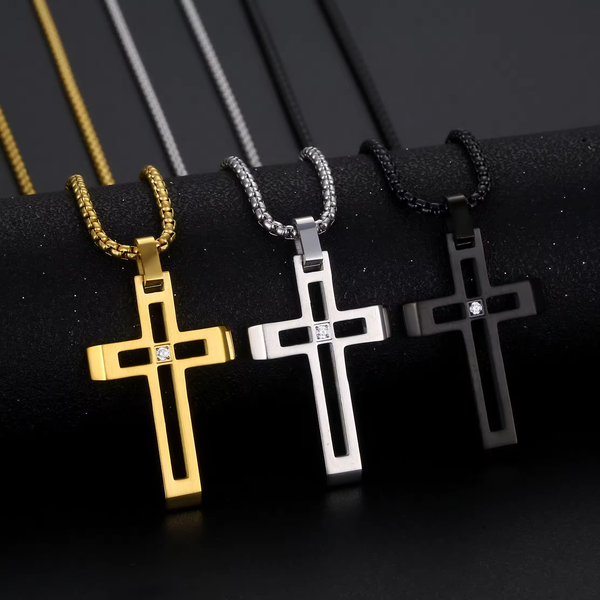 Genesis Cross Pendant Necklace