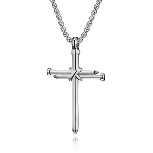 Nails Cross Pendant Necklace