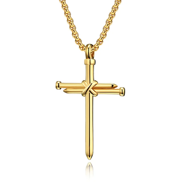 Nails Cross Pendant Necklace