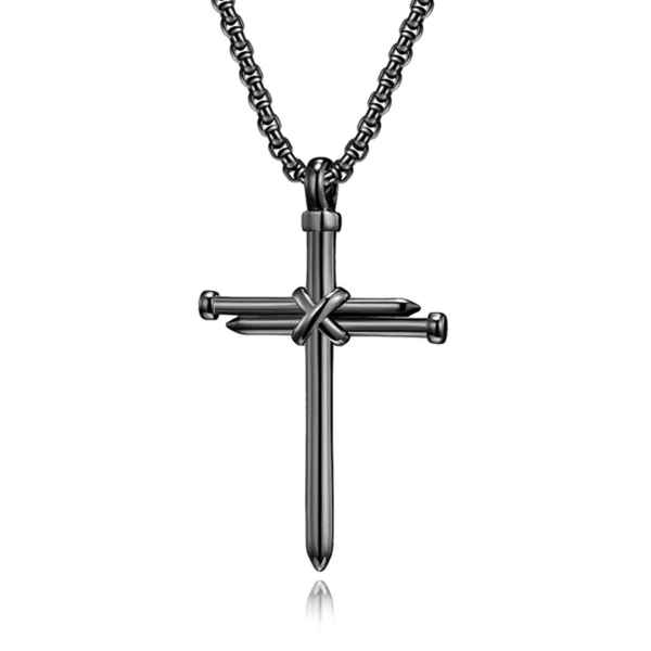 Nails Cross Pendant Necklace