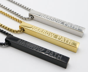 Narrow Path Bar Necklace
