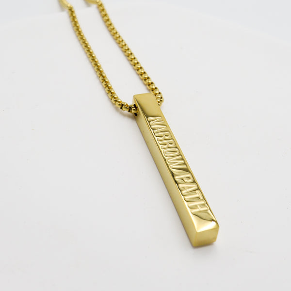 Narrow Path Bar Necklace