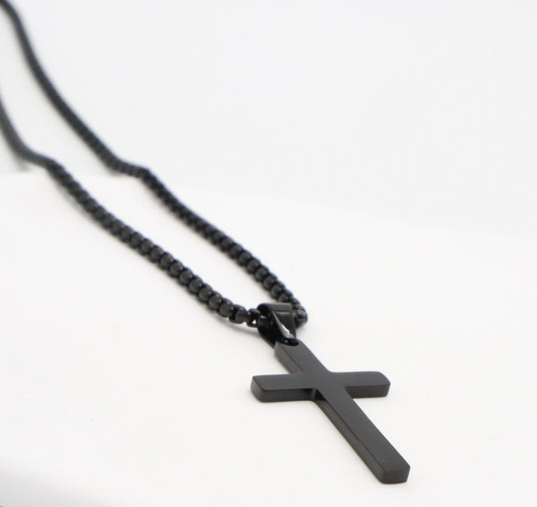 Plain Cross Pendant Necklace Stainless steel
