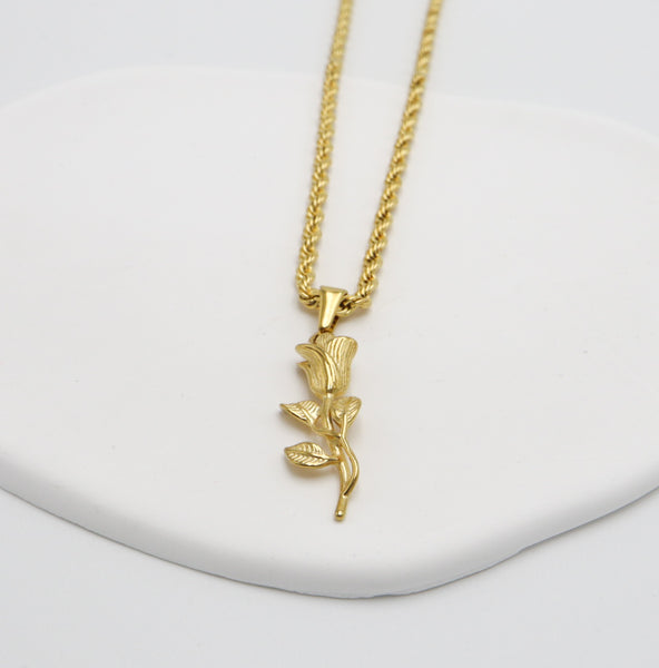 Rose Pendant Necklace