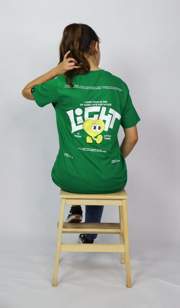 LIGHT IN EVERY LITTLE THING TEE GREEN