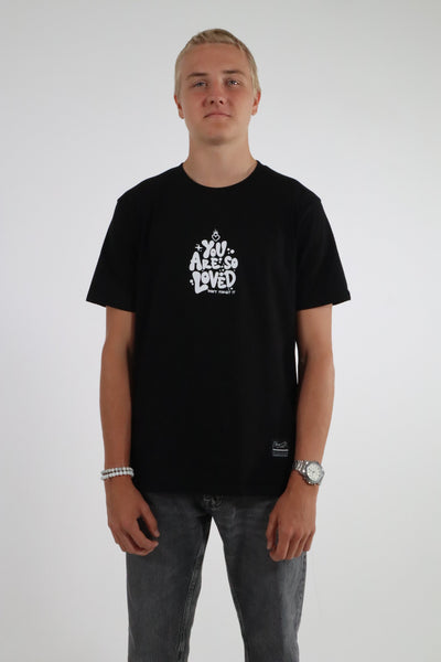 YOU ARE SO LOVED TEE BLACK