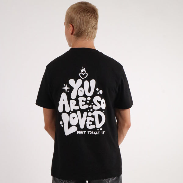 YOU ARE SO LOVED TEE BLACK