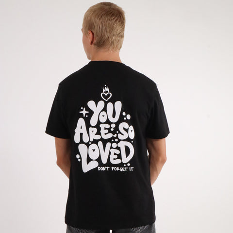 YOU ARE SO LOVED TEE BLACK