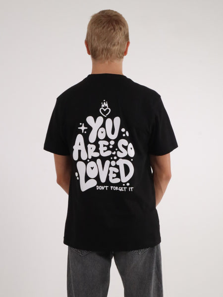 YOU ARE SO LOVED TEE BLACK