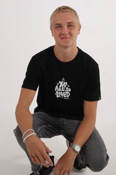 YOU ARE SO LOVED TEE BLACK