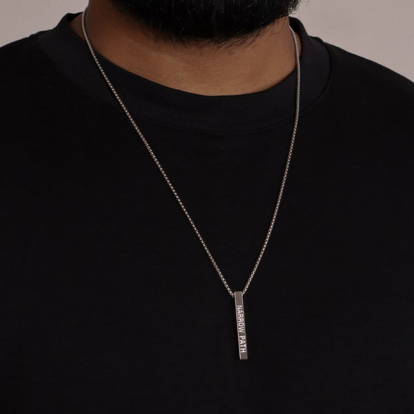 Narrow Path Bar Necklace