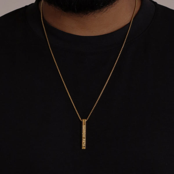 Narrow Path Bar Necklace