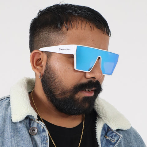 Oversized Narrow Path Polarised Sunglasses