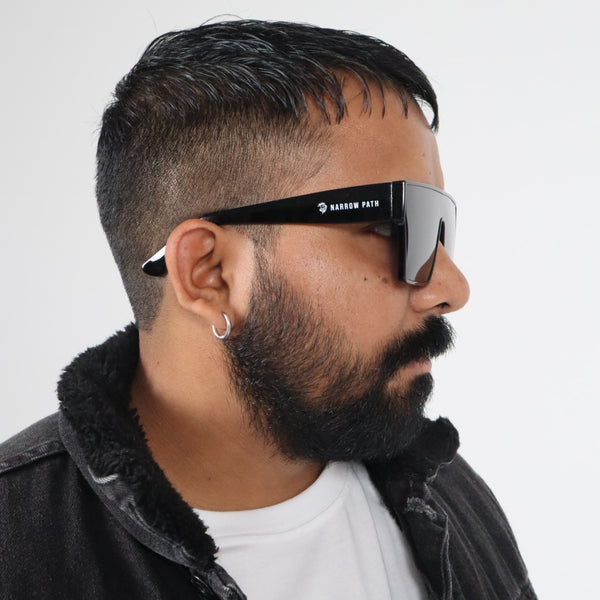 Oversized Narrow Path Polarised Sunglasses