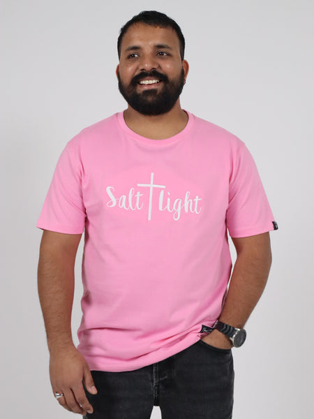 SALT + LIGHT EMBROIDERED TEE PINK
