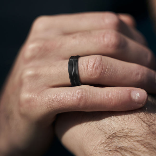 8mm Matte Finish Tungsten Ring