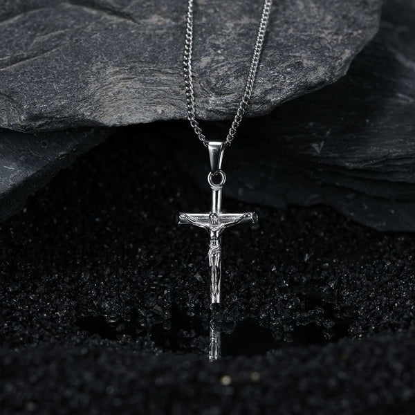Small Crucifix Pendant Necklace
