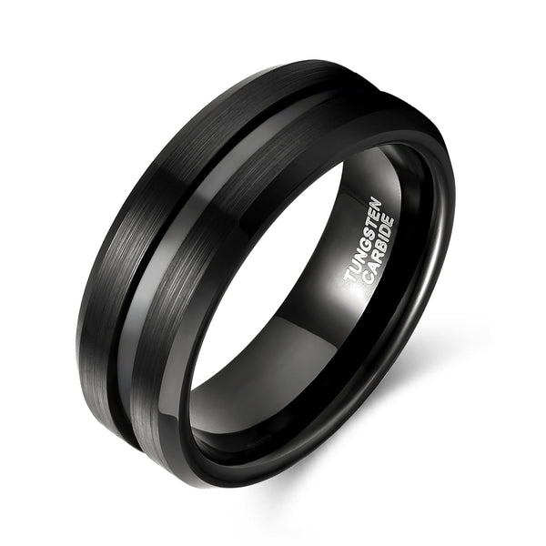 8mm Matte Finish Tungsten Ring