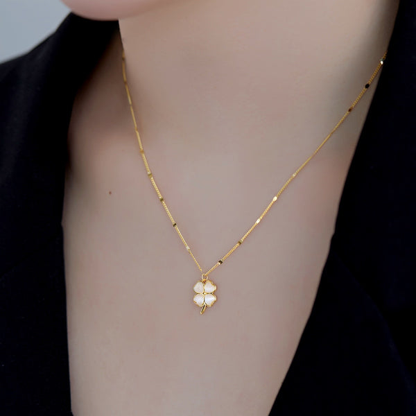 Clover Pendant 925 Sterling Silver Necklace