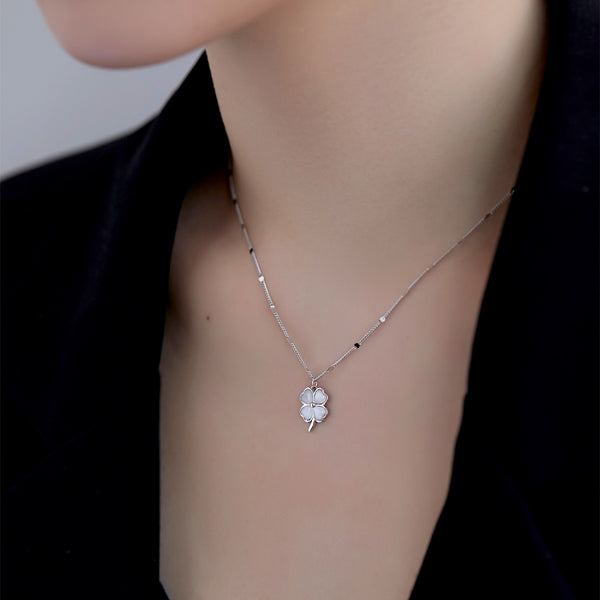 Clover Pendant 925 Sterling Silver Necklace