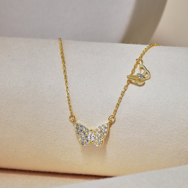 Butterfly 925 Sterling Silver Pendant Necklace