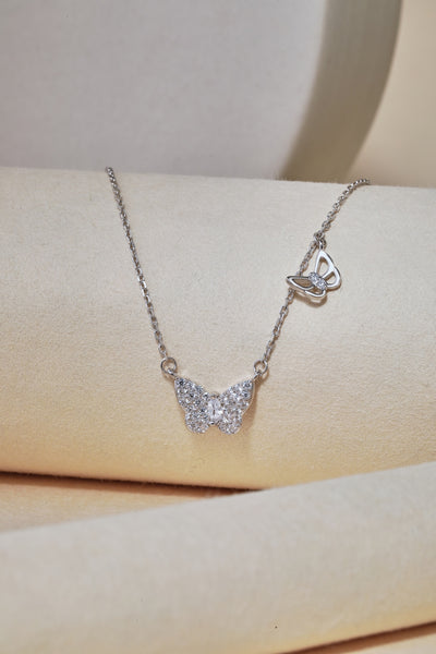 Butterfly 925 Sterling Silver Pendant Necklace
