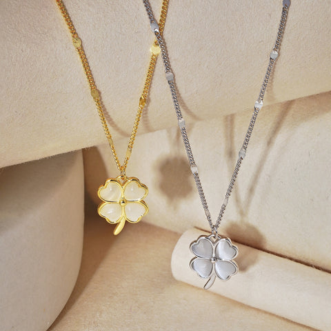 Clover Pendant 925 Sterling Silver Necklace
