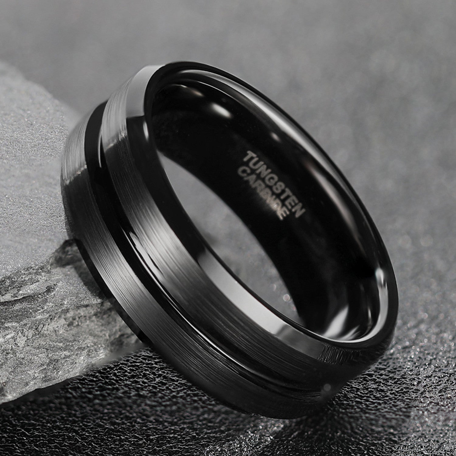 8mm Matte Finish Tungsten Ring