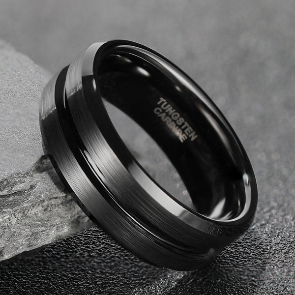 8mm Matte Finish Tungsten Ring