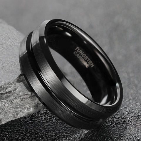 8mm Matte Finish Tungsten Ring