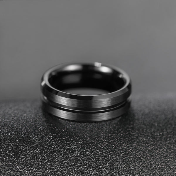 8mm Matte Finish Tungsten Ring