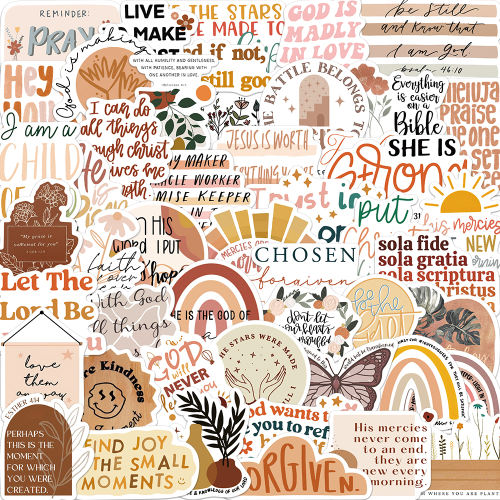 BOHO CHRISTIAN VINYL STICKERS