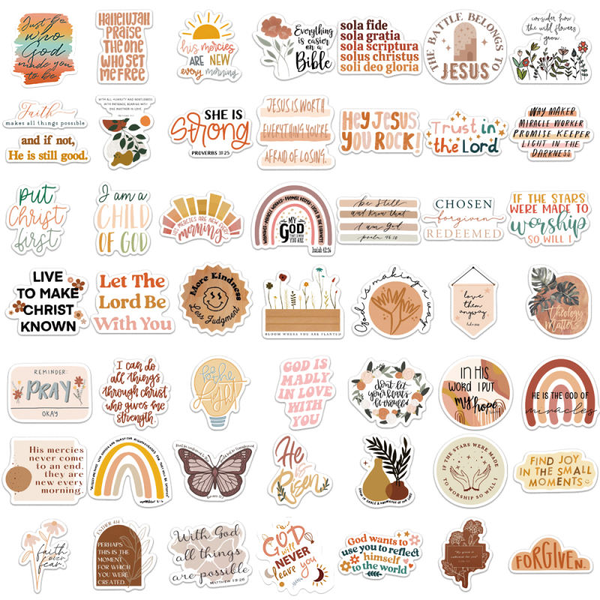 BOHO CHRISTIAN VINYL STICKERS