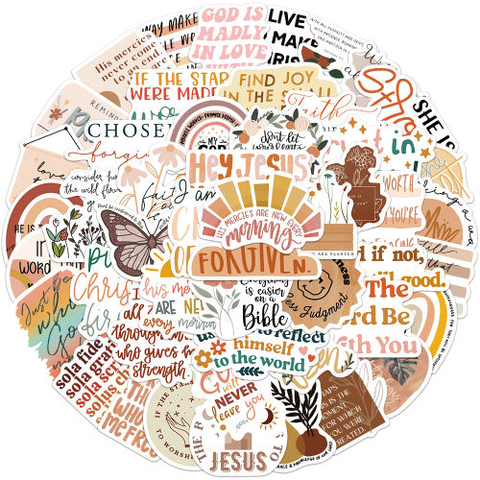 BOHO CHRISTIAN VINYL STICKERS
