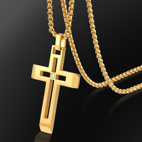 Genesis Cross Pendant Necklace