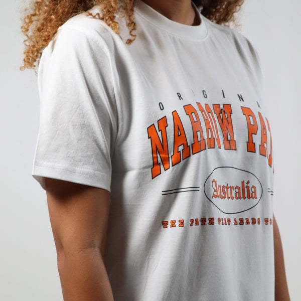 NARROW PATH ORANGE WHITE