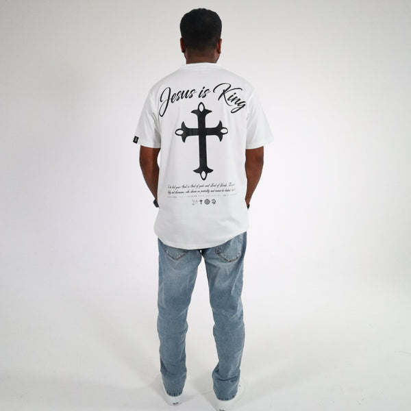 JESUS IS KING TEE WHITE