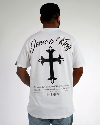 JESUS IS KING TEE WHITE
