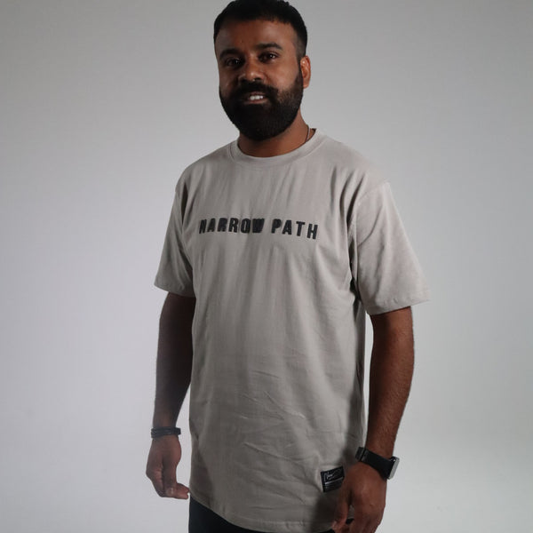 NARROW PATH 3D PRINTED GREY TEE