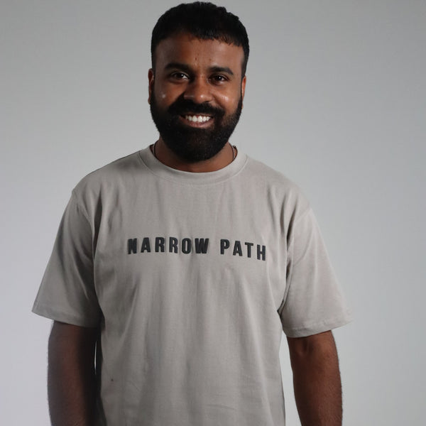 NARROW PATH 3D PRINTED GREY TEE
