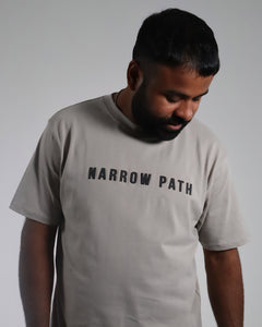 NARROW PATH 3D PRINTED GREY TEE