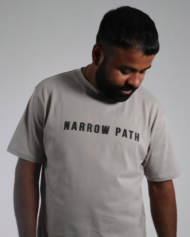 NARROW PATH 3D PRINTED GREY TEE