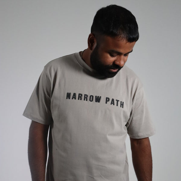 NARROW PATH 3D PRINTED GREY TEE