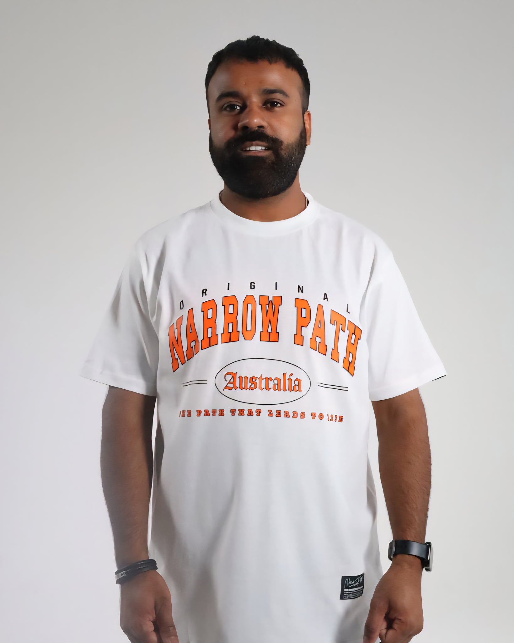 NARROW PATH ORANGE WHITE
