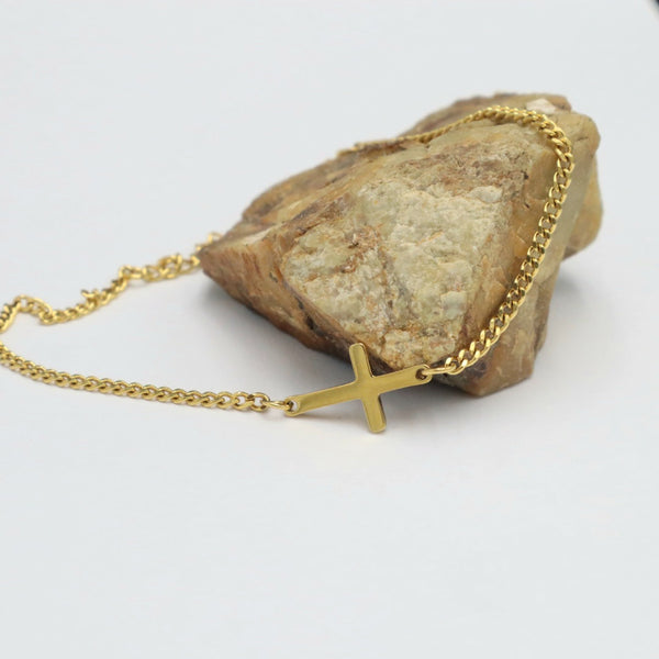 Calvary Cuban Cross Bracelet