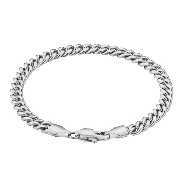 6mm Cuban Link 316L Stainless Steel Unisex Bracelet