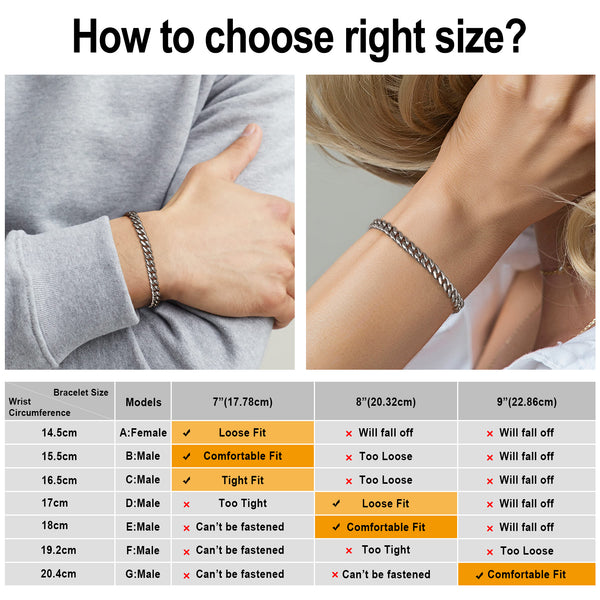 6mm Cuban Link 316L Stainless Steel Unisex Bracelet