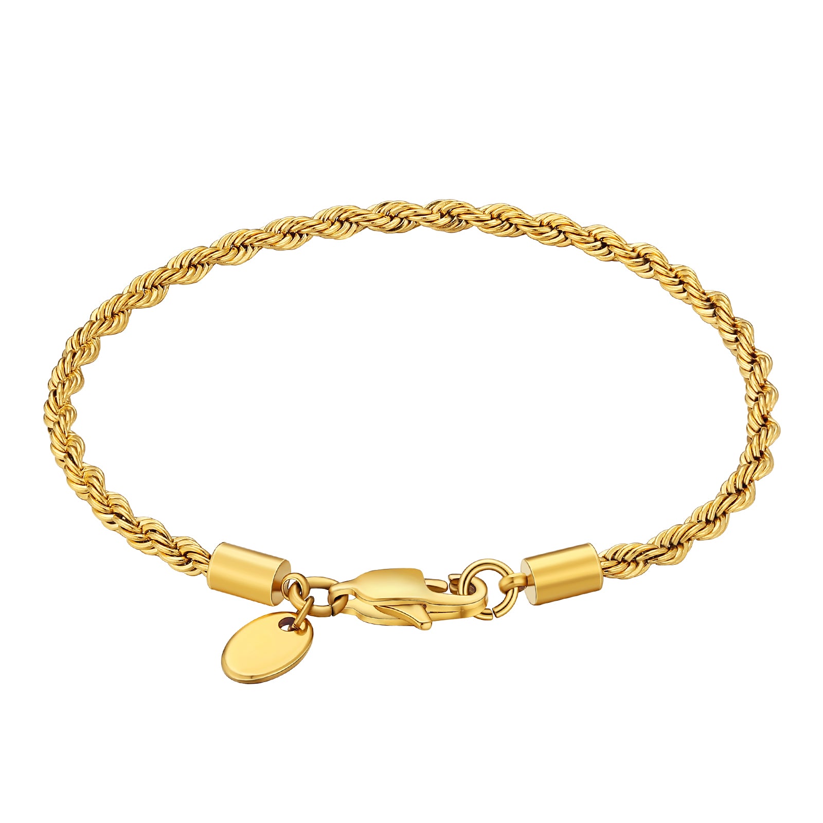 3mm Stainless Steel Rope Bracelet unisex