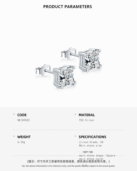 Cubic Zirconia Stud Earrings