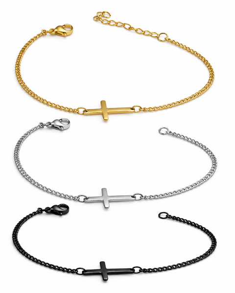 Calvary Cuban Cross Bracelet